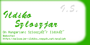 ildiko szloszjar business card